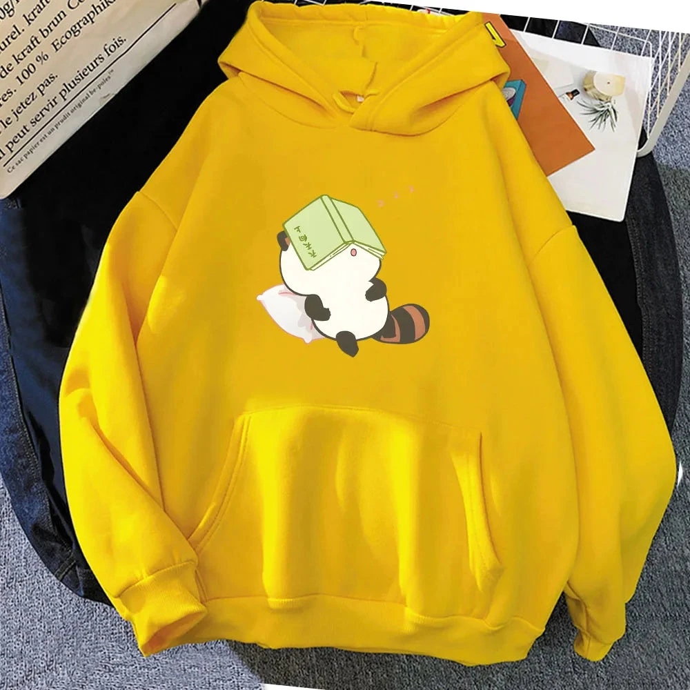 Apparel Raccoon Sleeping And Studying Unisex Hoodies - Image 10