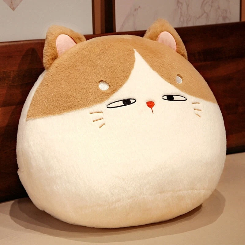 Round Cat Bunny Fox Pillow Plushie Collection - Image 16