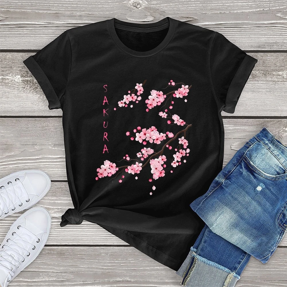 Apparel Sakura Cherry Blossom Tee - Image 7