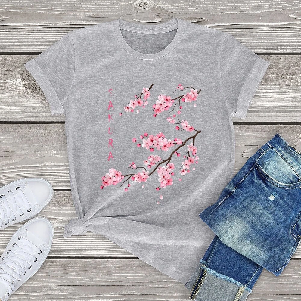 Apparel Sakura Cherry Blossom Tee - Image 4