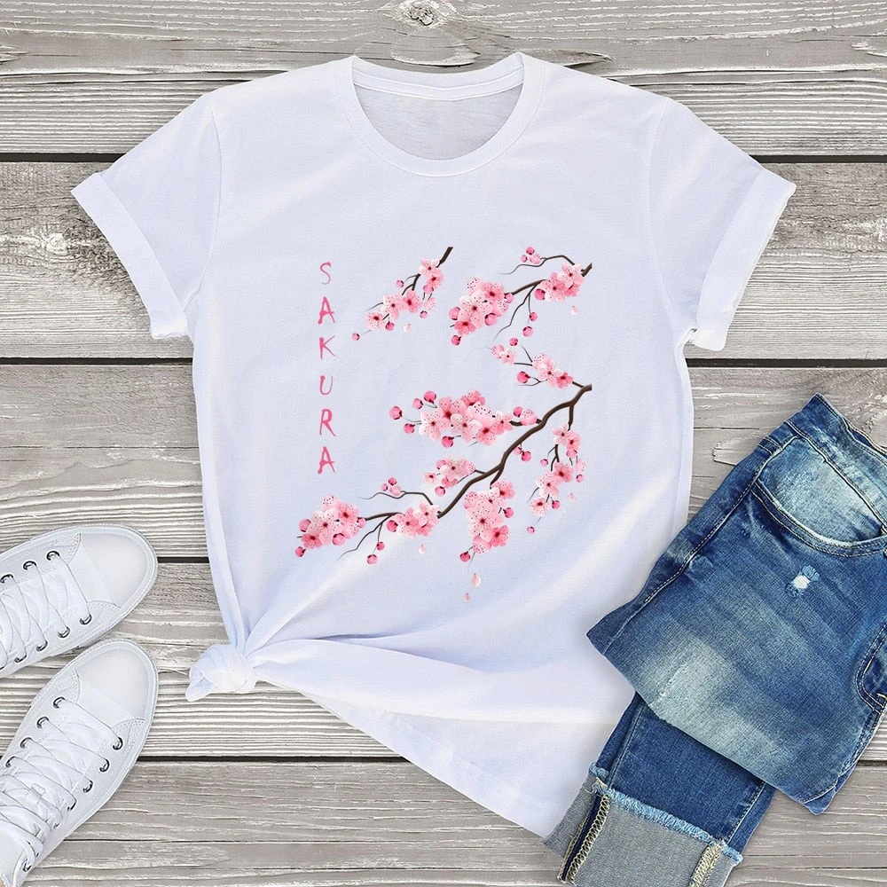 Apparel Sakura Cherry Blossom Tee - Image 6