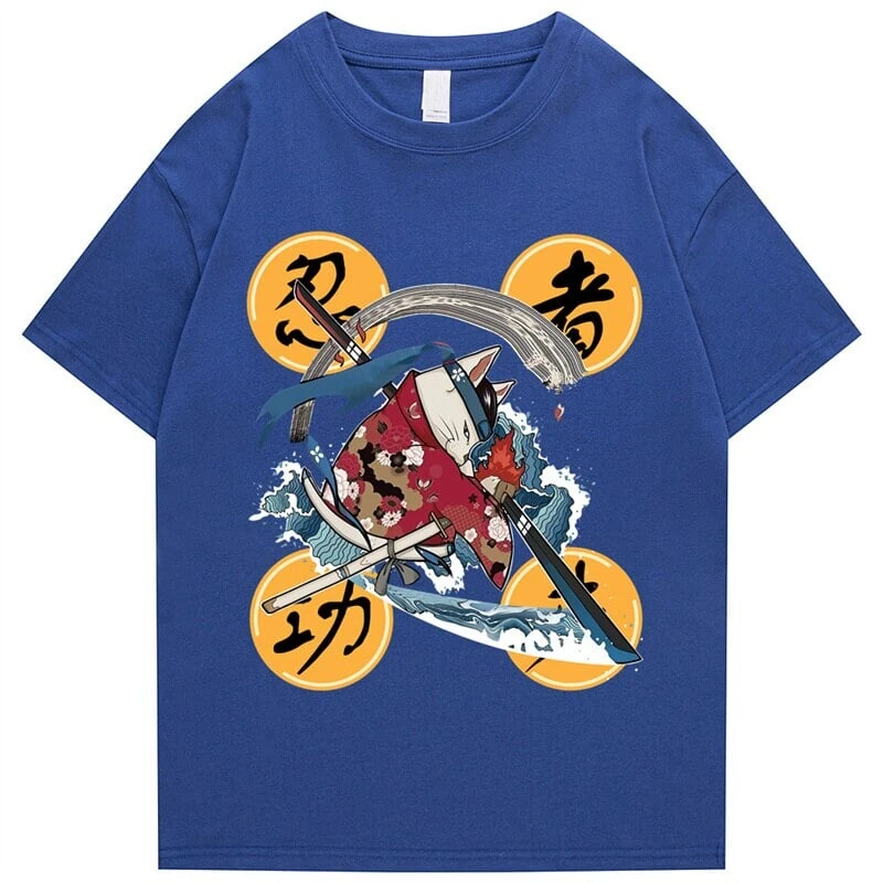 Apparel Samurai Cat Water Breathing Form Unisex Tee - Image 6