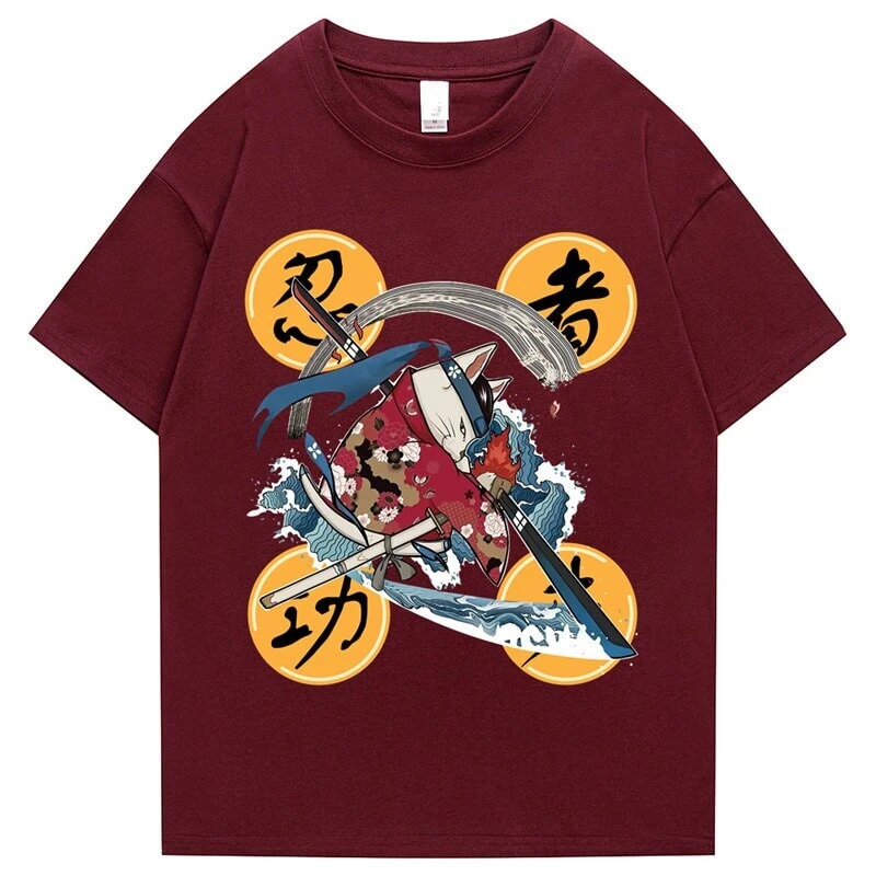 Apparel Samurai Cat Water Breathing Form Unisex Tee - Image 4