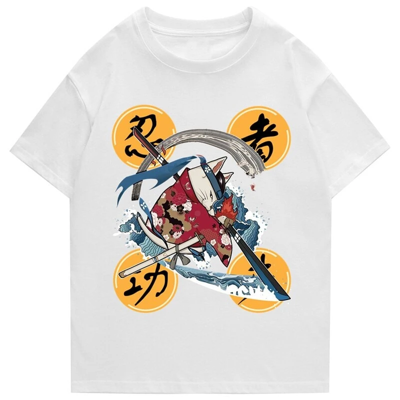 Apparel Samurai Cat Water Breathing Form Unisex Tee
