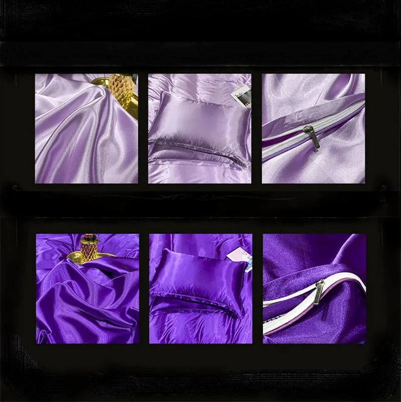 Shades Of Purple Mulberry Silk Bedding Set - Image 5