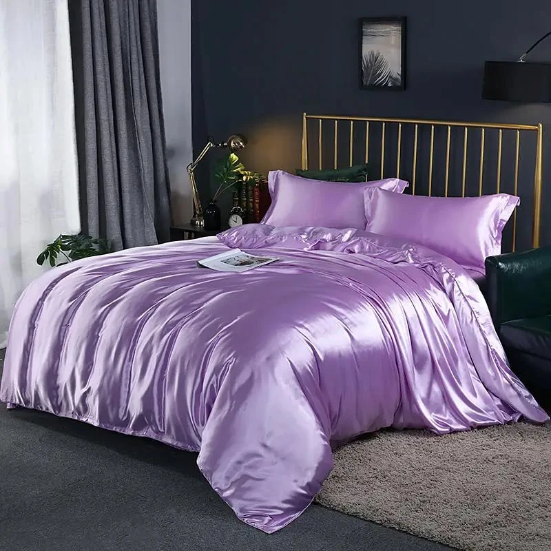 Shades Of Purple Mulberry Silk Bedding Set - Image 20