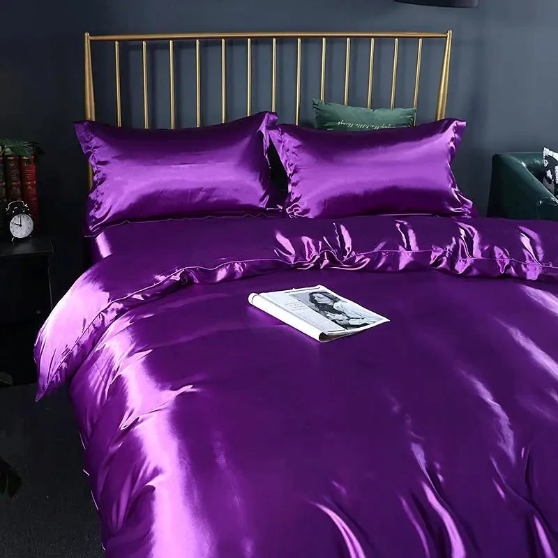 Shades Of Purple Mulberry Silk Bedding Set - Image 12