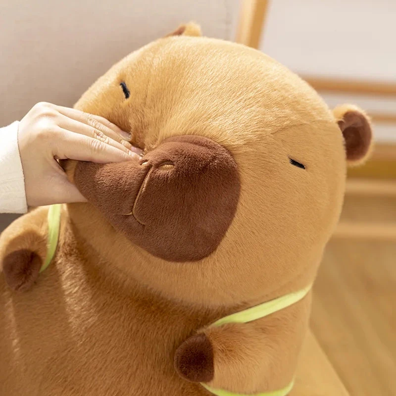 Sleepy Capybara With Mahjong Backpack Plushie - Image 9