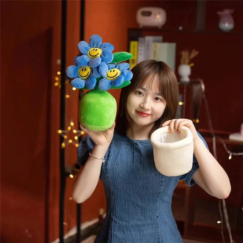Smiling Sunflower Flowerpot Plush - Image 4