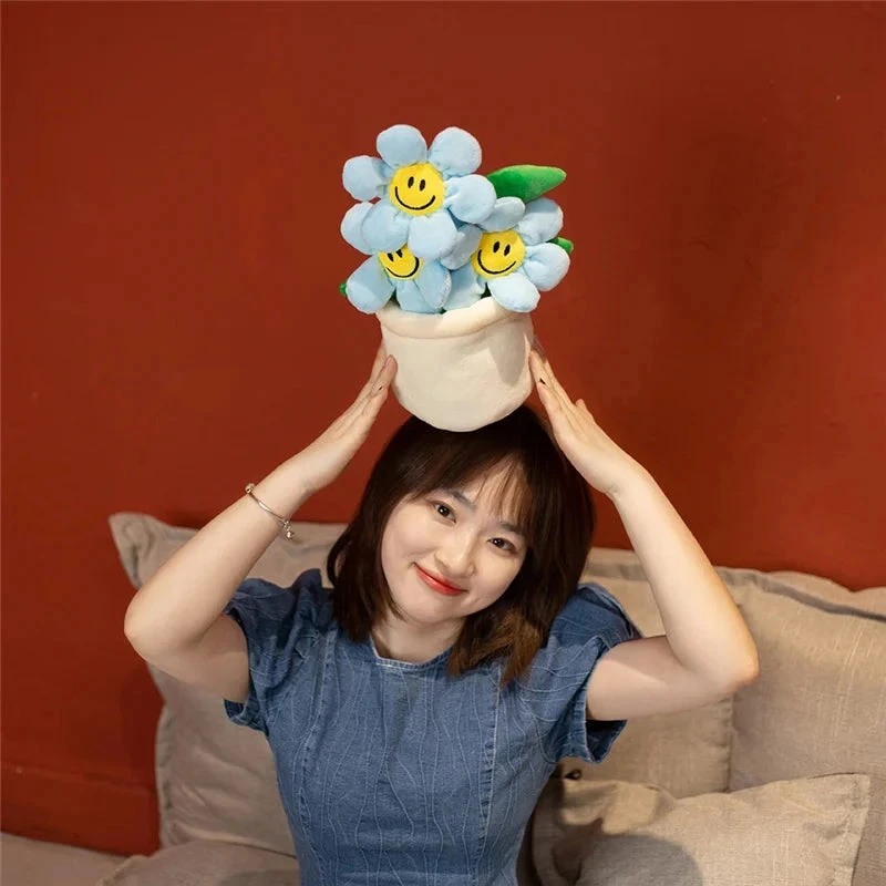 Smiling Sunflower Flowerpot Plush - Image 9