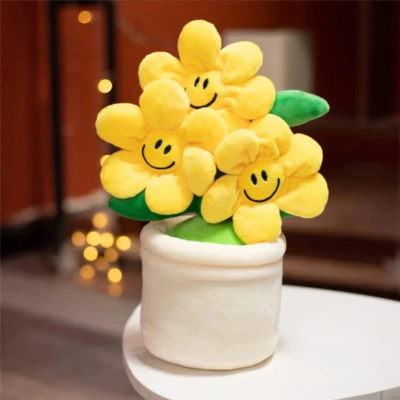 Smiling Sunflower Flowerpot Plush - Image 17