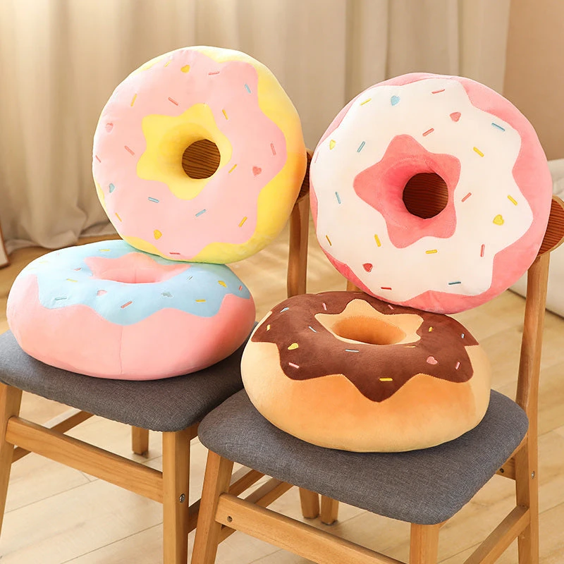 Soft Pastel Donut Cushion Plushies Collection