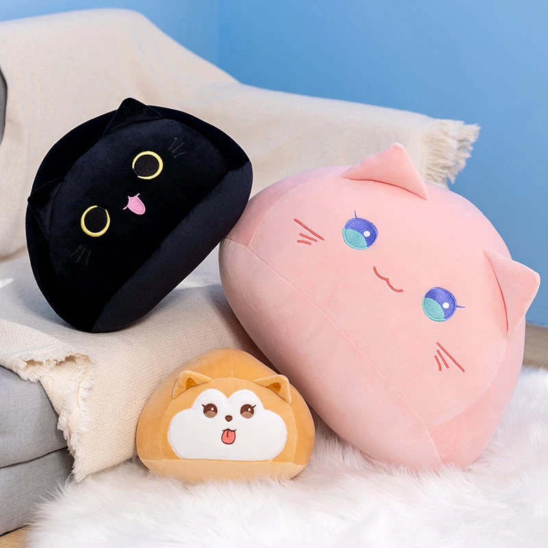 Soft Pebble Cats & Dog Animal Plushies Collection - Image 15