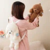 Apparel Soft Teddy Poodle Plush Backpack