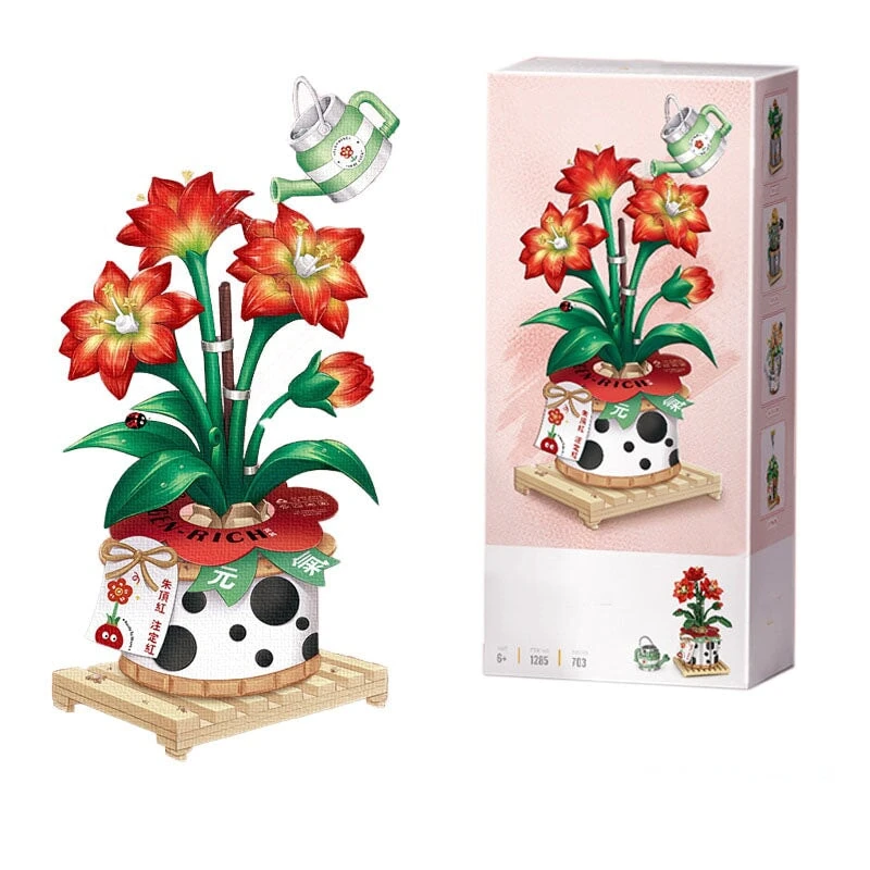 Strawberry Pot & Red Flower Micro Building Blocks - Image 19