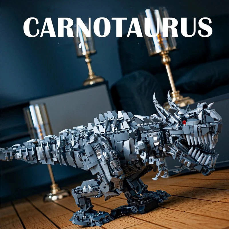 Super Mech Colossal Carnotaurus Dinosaur Building Set - Image 6