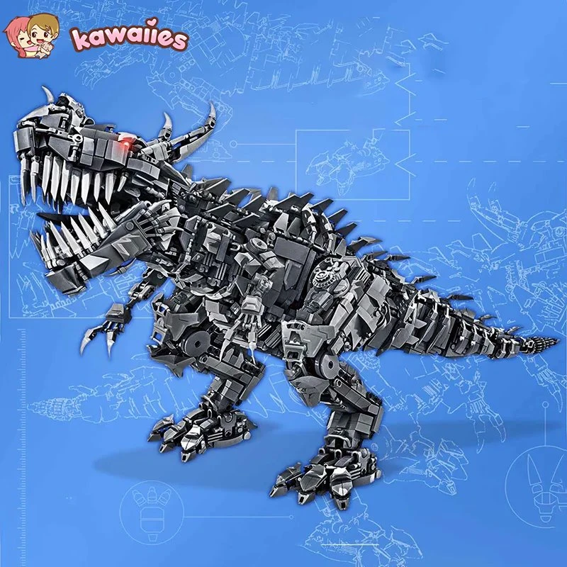 Super Mech Colossal Carnotaurus Dinosaur Building Set - Image 7