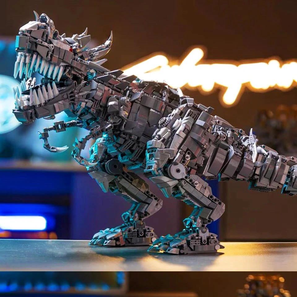 Super Mech Colossal Carnotaurus Dinosaur Building Set - Image 8