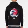 Apparel The Great Wave Blood Moon Sun Tato Hoodie