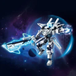 Three Kingdoms Warrior Iceberg With His Glacial Blade Building Blocks