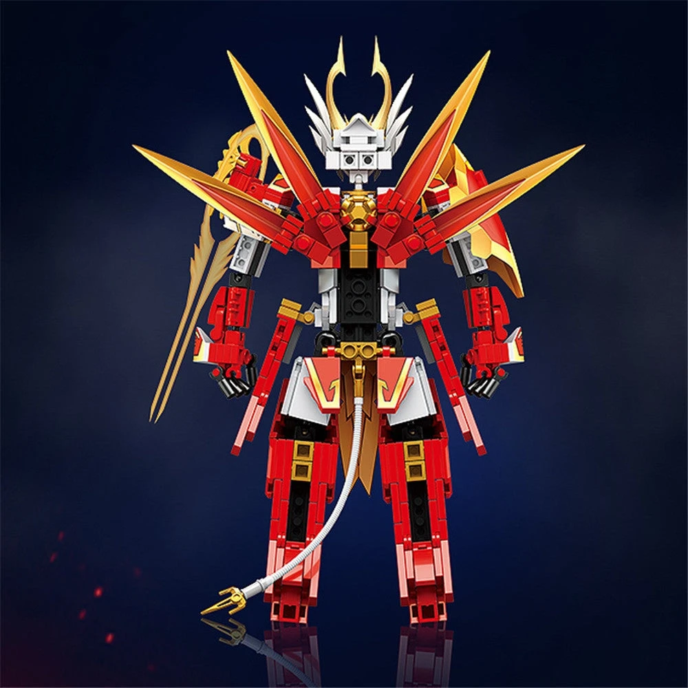 Three Kingdoms Warrior Red Bloodstone Building Blocks - Image 3