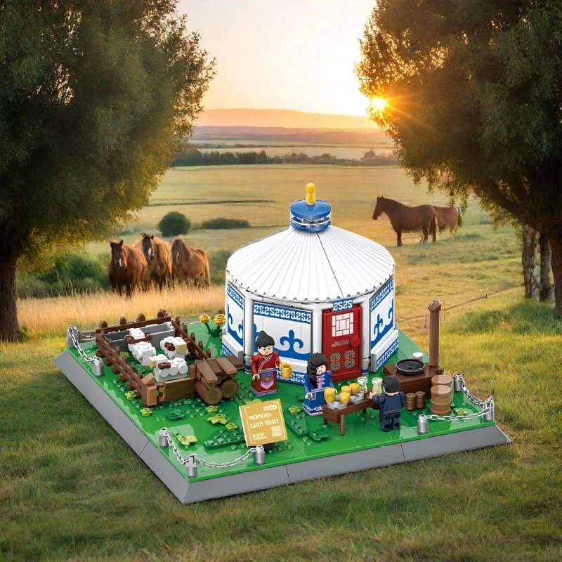 Traditional Mongolian Ger Building Blocks