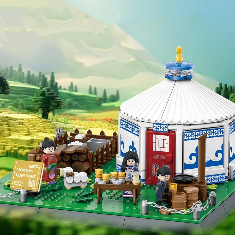 Traditional Mongolian Ger Building Blocks - Image 2