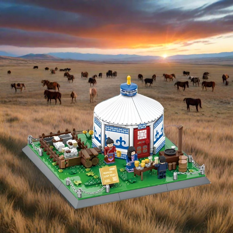 Traditional Mongolian Ger Building Blocks - Image 7