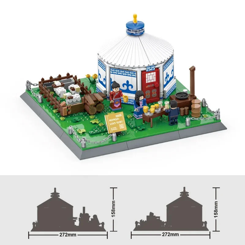 Traditional Mongolian Ger Building Blocks - Image 3