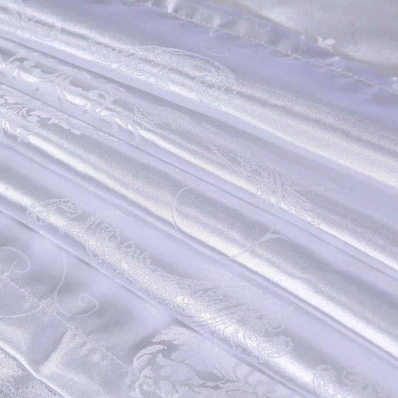 Vintage White Cream Jacquard Bedding Set Luxury - Image 6