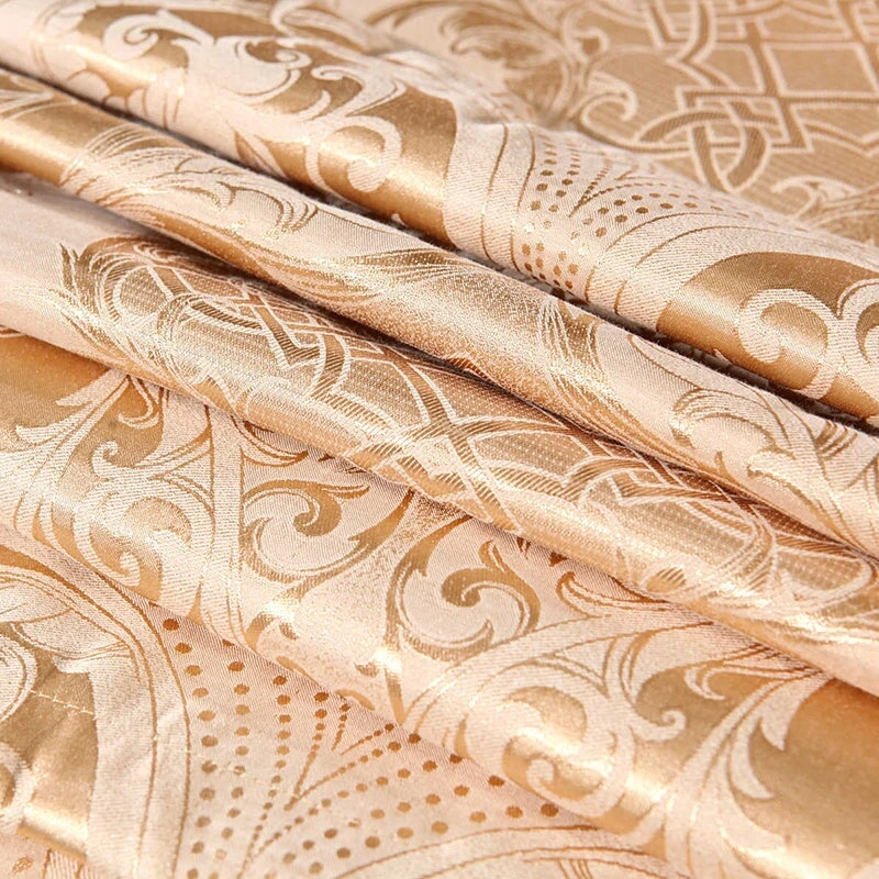 Vintage White Cream Jacquard Bedding Set Luxury - Image 3