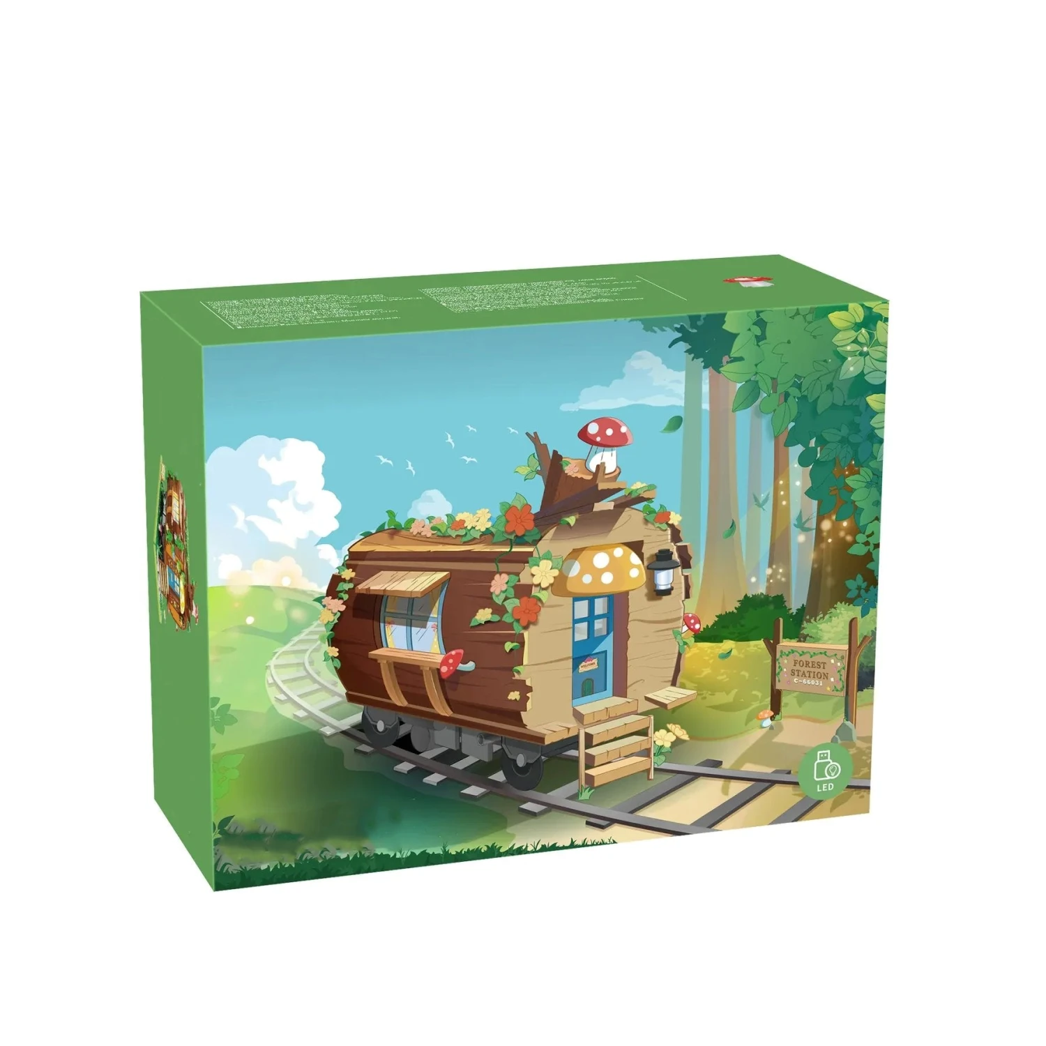 Wooden Train Carriage Home Building Blocks - Image 8