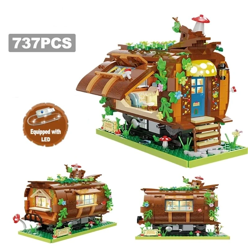 Wooden Train Carriage Home Building Blocks - Image 12