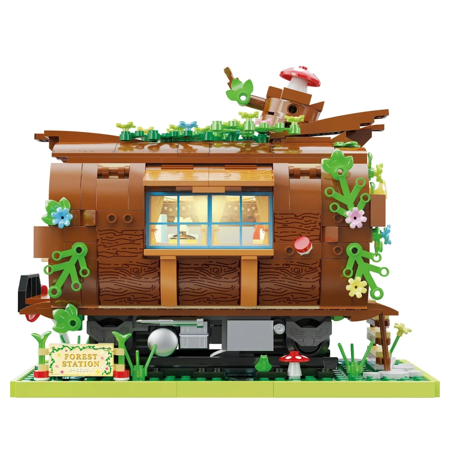 Wooden Train Carriage Home Building Blocks - Image 11