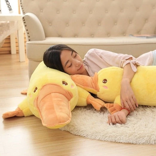 Yellow Kawaii Long Snuggly Platypus Plushie - Image 8