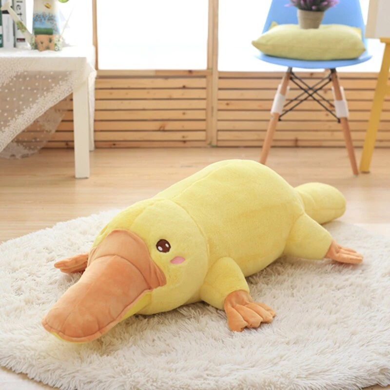 Yellow Kawaii Long Snuggly Platypus Plushie - Image 5