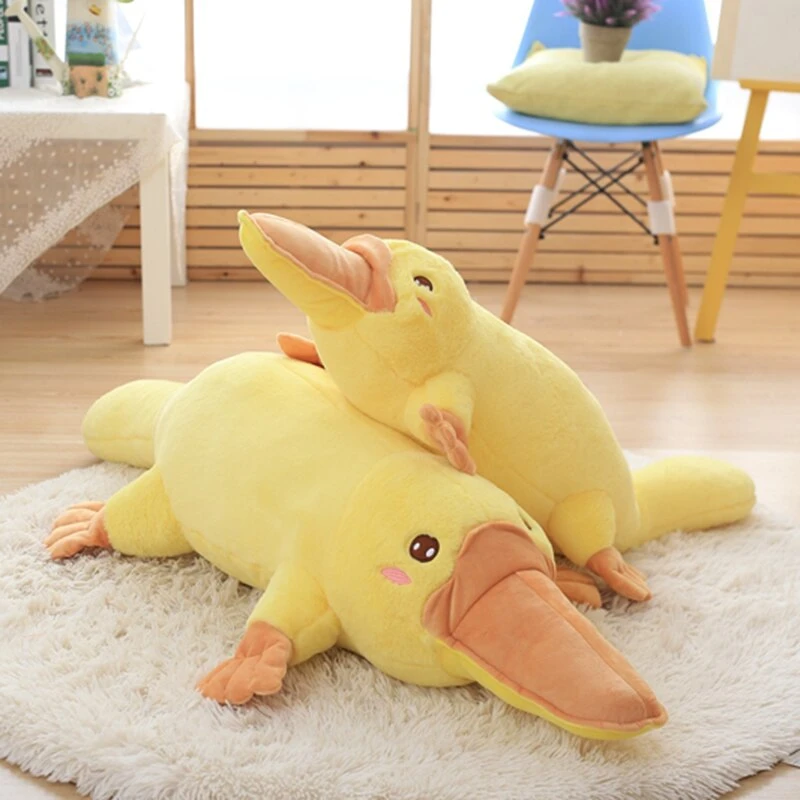 Yellow Kawaii Long Snuggly Platypus Plushie - Image 4