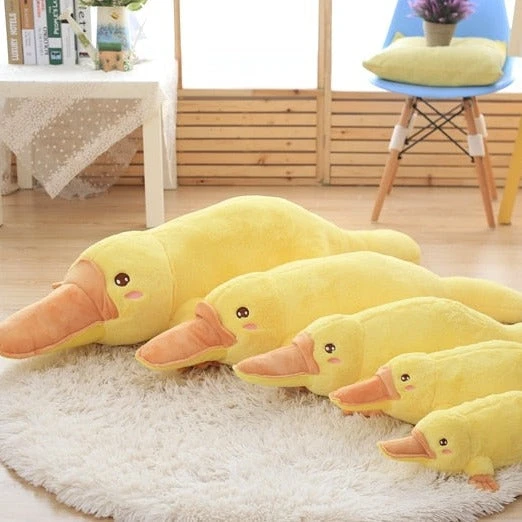 Yellow Kawaii Long Snuggly Platypus Plushie - Image 3