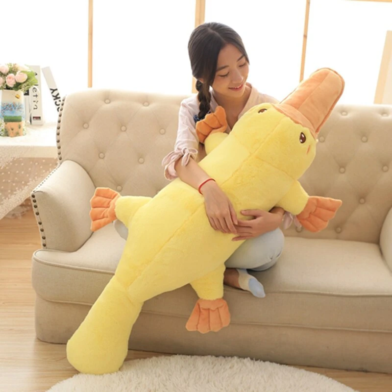 Yellow Kawaii Long Snuggly Platypus Plushie - Image 7
